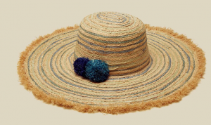 Pom Pom Sunhat - Planet Blue