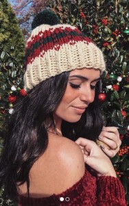 Style Director Isabella Rodier (@IKRODIER) gets  in the holiday spirit with a cute hat from Forever 21!